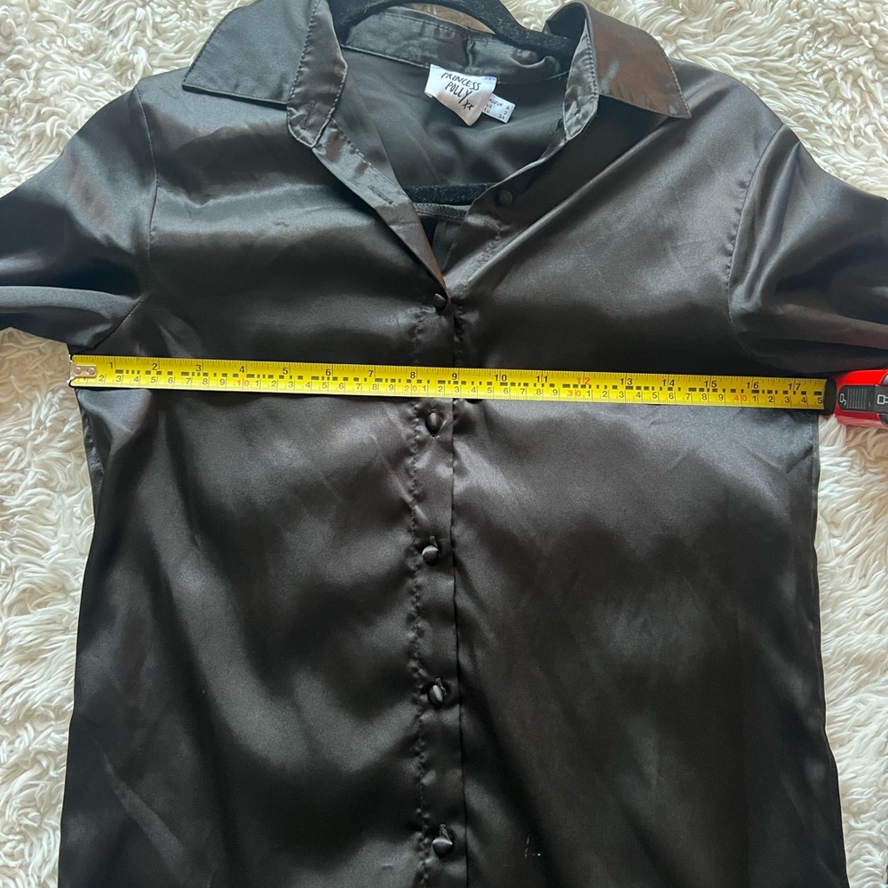 Princess Polly 90210 Black Satin Dress - Picture 5 of 10
